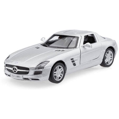 Машина Mersedes-Benz SLS AMG серебро металл инерция Kinsmart КТ5349W