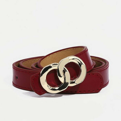 фото Ремень сима-ленд, размер 110, бордовый