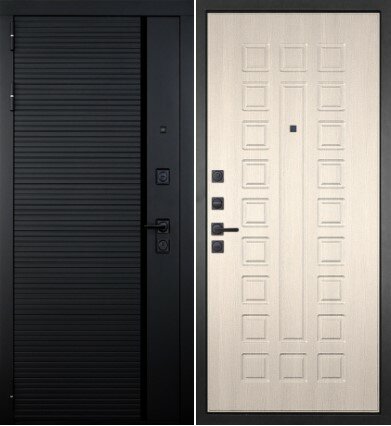Входная дверь Ника - в квартиру, теплая, надёжная. Полотно 110-123 мм. Контуры уплотнителя - 3 шт. Левая 860*2050 Панель 028 Лиственница - фотография № 1
