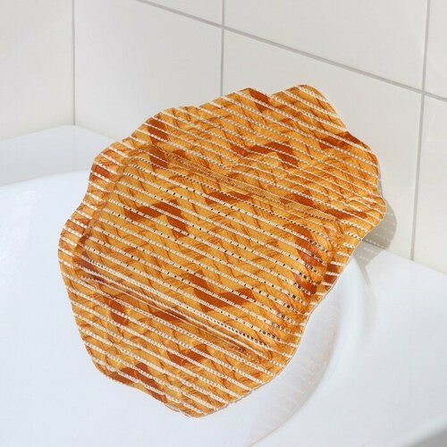 Подушка для ванны с присосками 33х33 см Ракушки рисунок микс 532₽