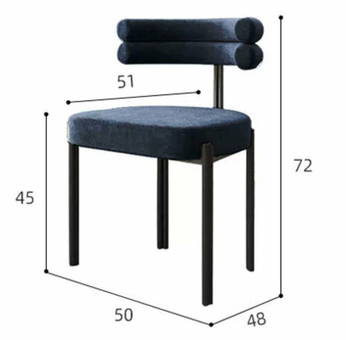 Обеденные стулья Aucelin (синий цвет)