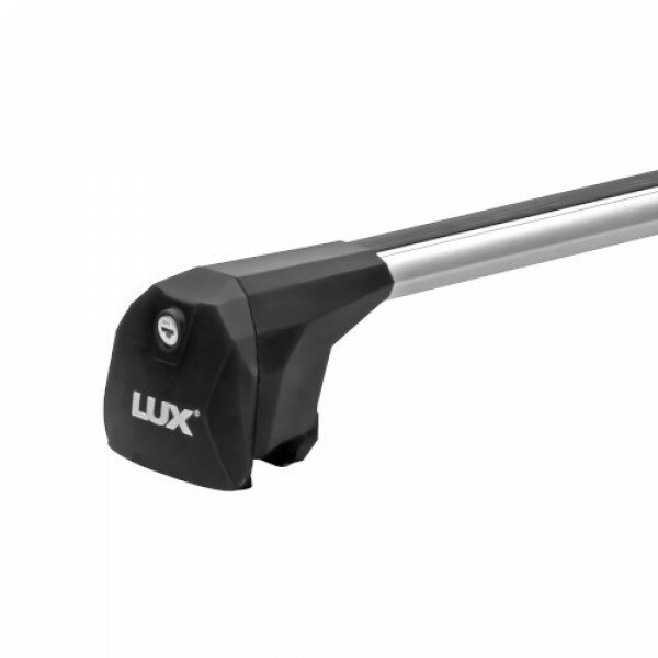 Багажник Lux Scout на крышу автомобиля Exeed TXL с 2020 г. на интегрированный рейлинг (серебристая аэродинамическая дуга)