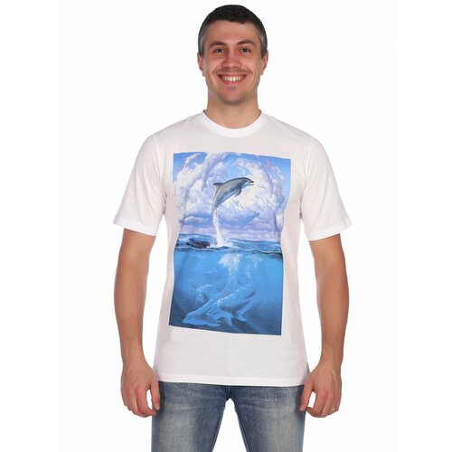 Футболка Астратекстиль, размер 54, белый