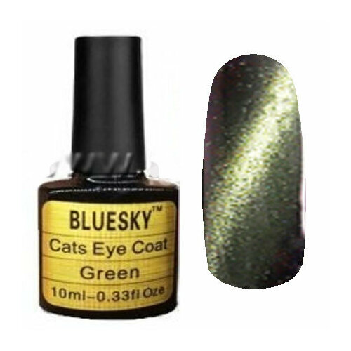 Bluesky Cats Eye Coat Green Топ для гель лака с эффектом Кошачий глаз гель лак roxy nail collection 311 кошачий глаз 9d cats eye снежная королева 10 мл