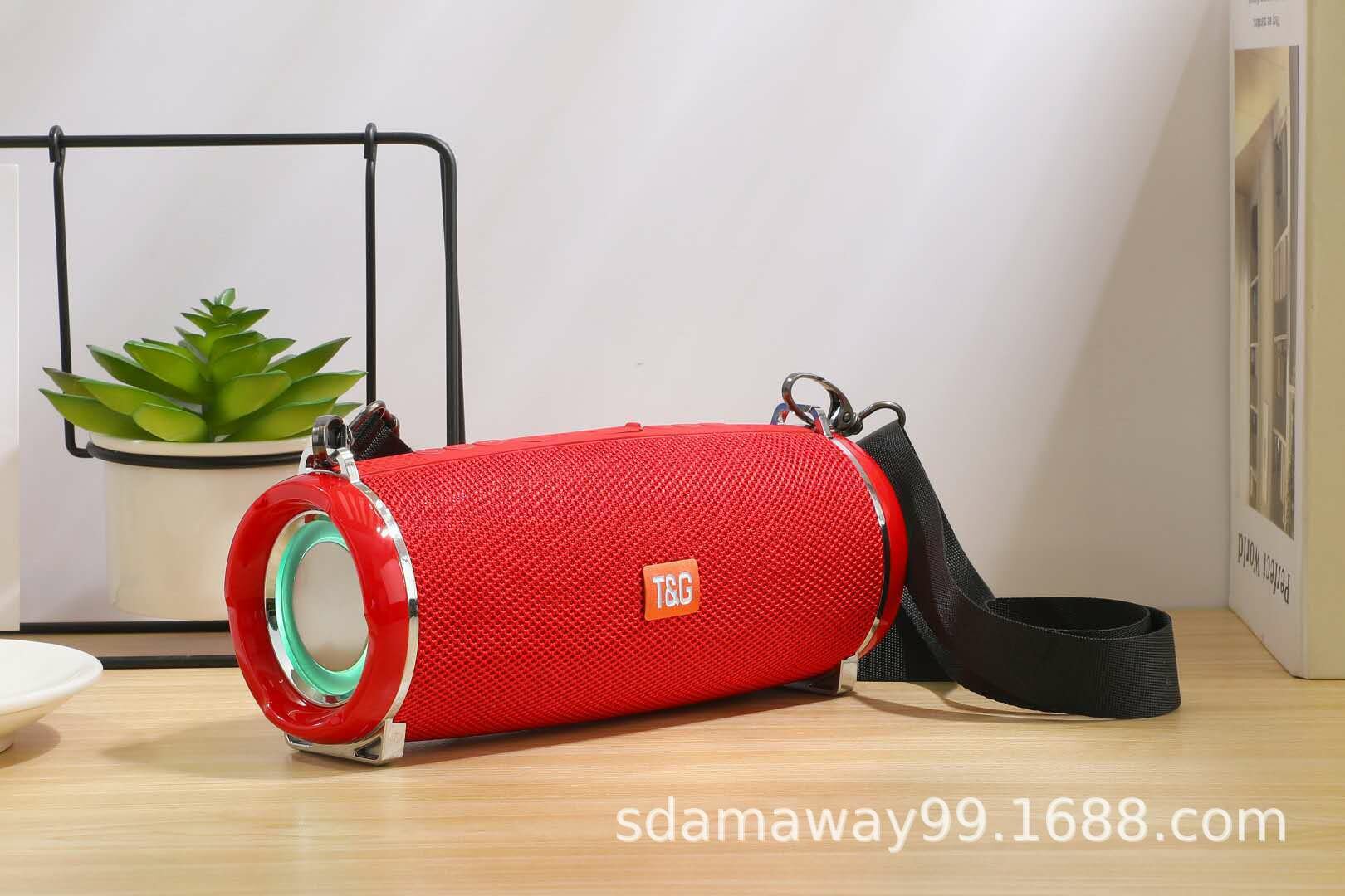 Портативный Bluetooth-динамик T&G TG192, 2 динамика, 10-20 Вт, 6 часов воспроизведения, красный