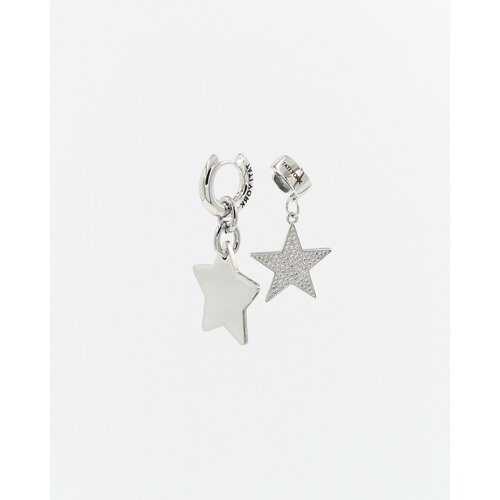 Комплект серег TATI YORK размер 40 мм серебристый 7800₽