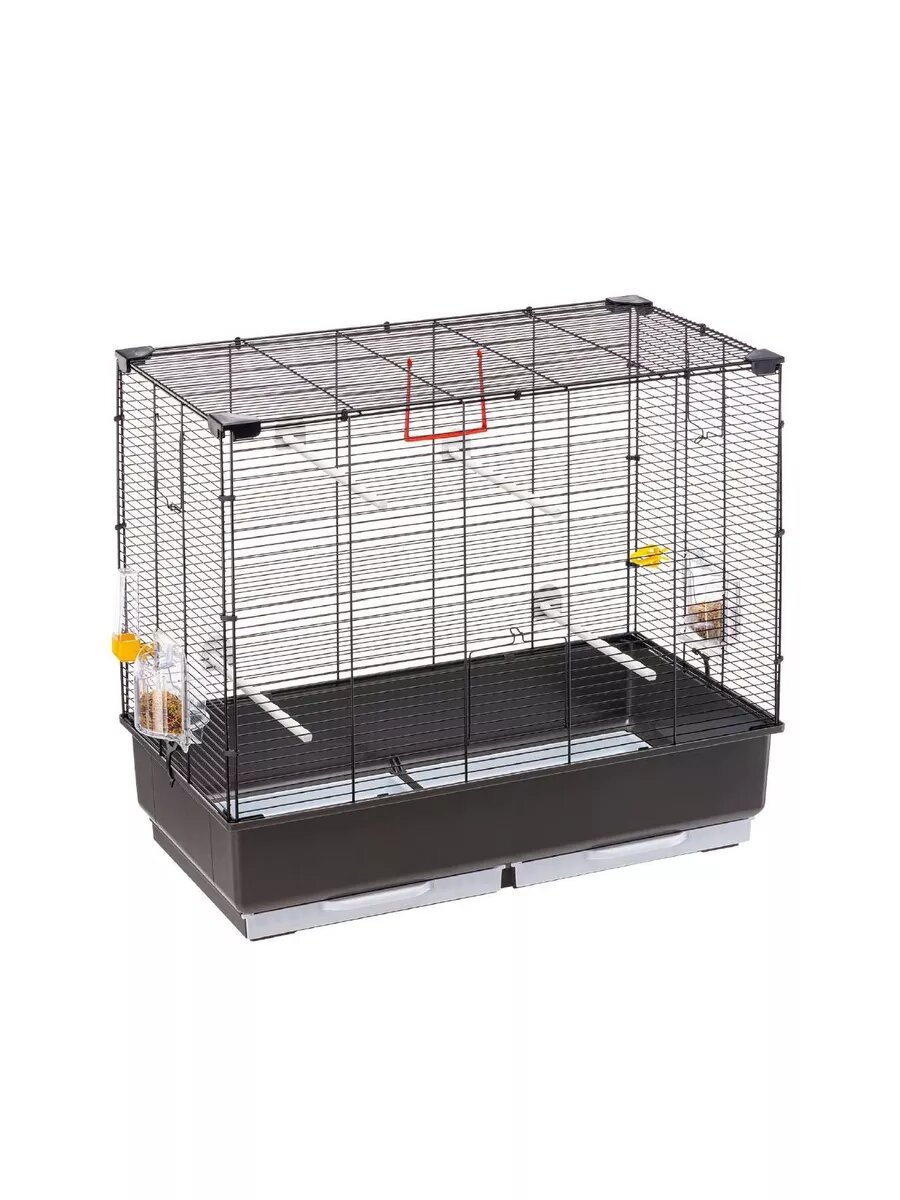 Клетка для птиц Ferplast Piano 5 серая/черная 70 х 38 х 62 см52062811
