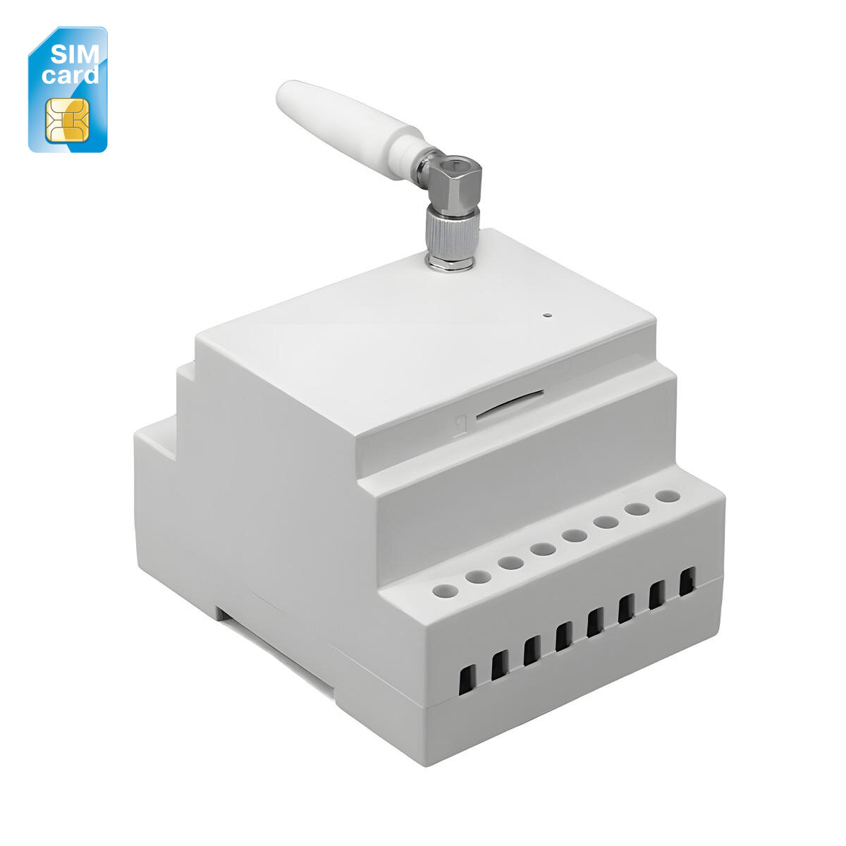 GSM датчик температуры для дачи и гаража Страж ДинРэйл (GSM) (O44176SG) на DIN-рейку с контроллером управления питанием до 3,5 кВт