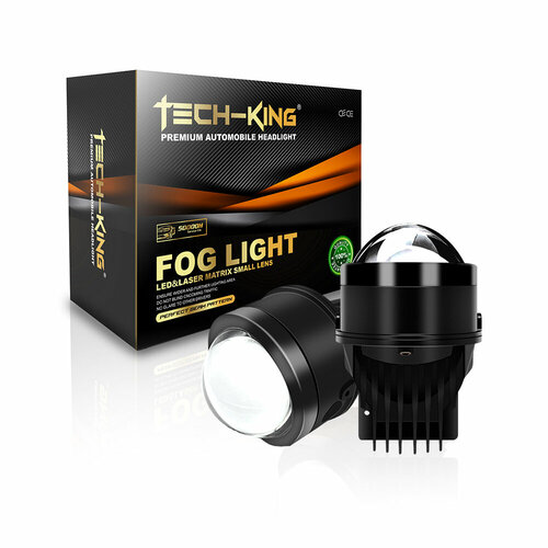 Универсальные ПТФ противотуманные фары Techking Bi-LED H11, 6 режимов, 12В