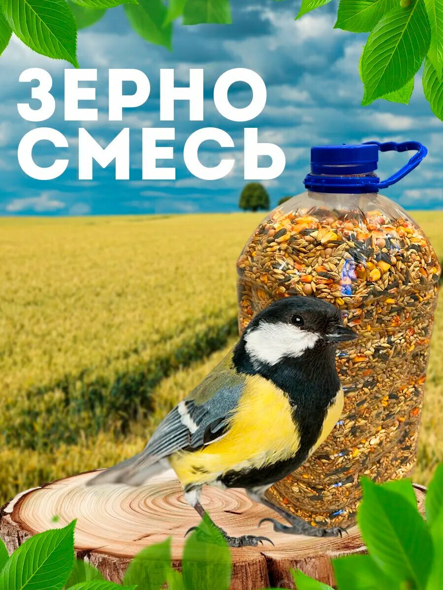 Зерносмесь цельнозерновая 3.5 кг для всех видов животных — фото 1