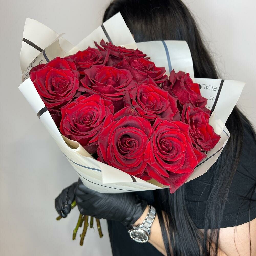 Букет красные розы эквадор