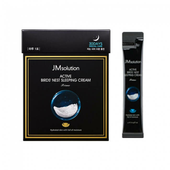 Ночная маска для лица JMSOLUTION ACTIVE BIRDS' NEST SLEEPING CREAM PRIME