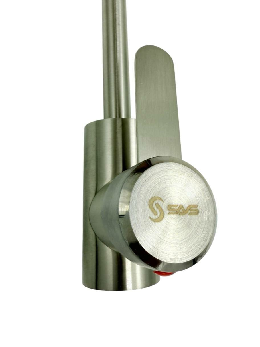 Смеситель SAS 7574-35 STANDARD, для раковины, гибкий излив, хром — фото 1