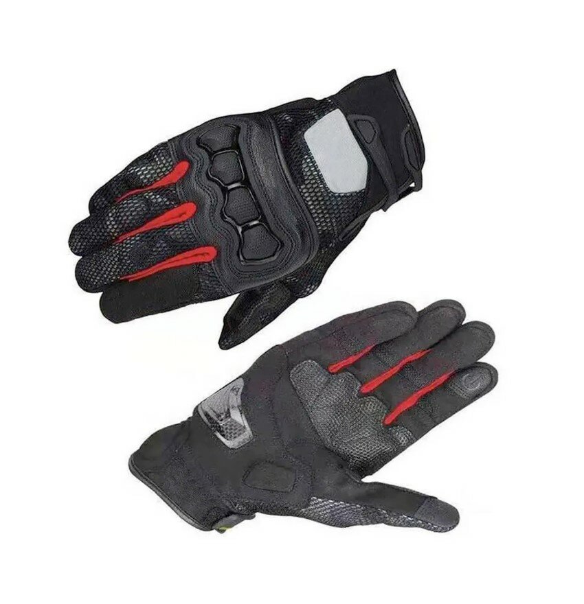 Komine Replica Перчатки текст GK-215 черно-красные L