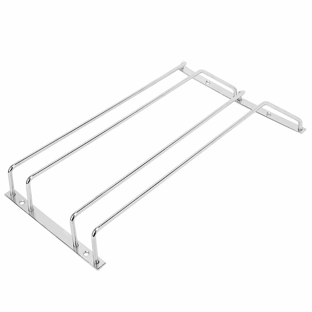 35 см двухрядный держатель для бокалов из нержавеющей стали подвесная полка для бара домашней кухни
