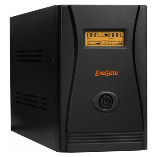 Интерактивный ИБП ExeGate SpecialPro Smart LLB-2200 LCD (EP285531RUS) черный 1300 Вт интерактивный ибп exegate specialpro smart llb 2200 lcd ep285529rus черный