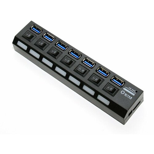 Разветвитель USB 5BITES HB37-303PBK BLACK 508400₽