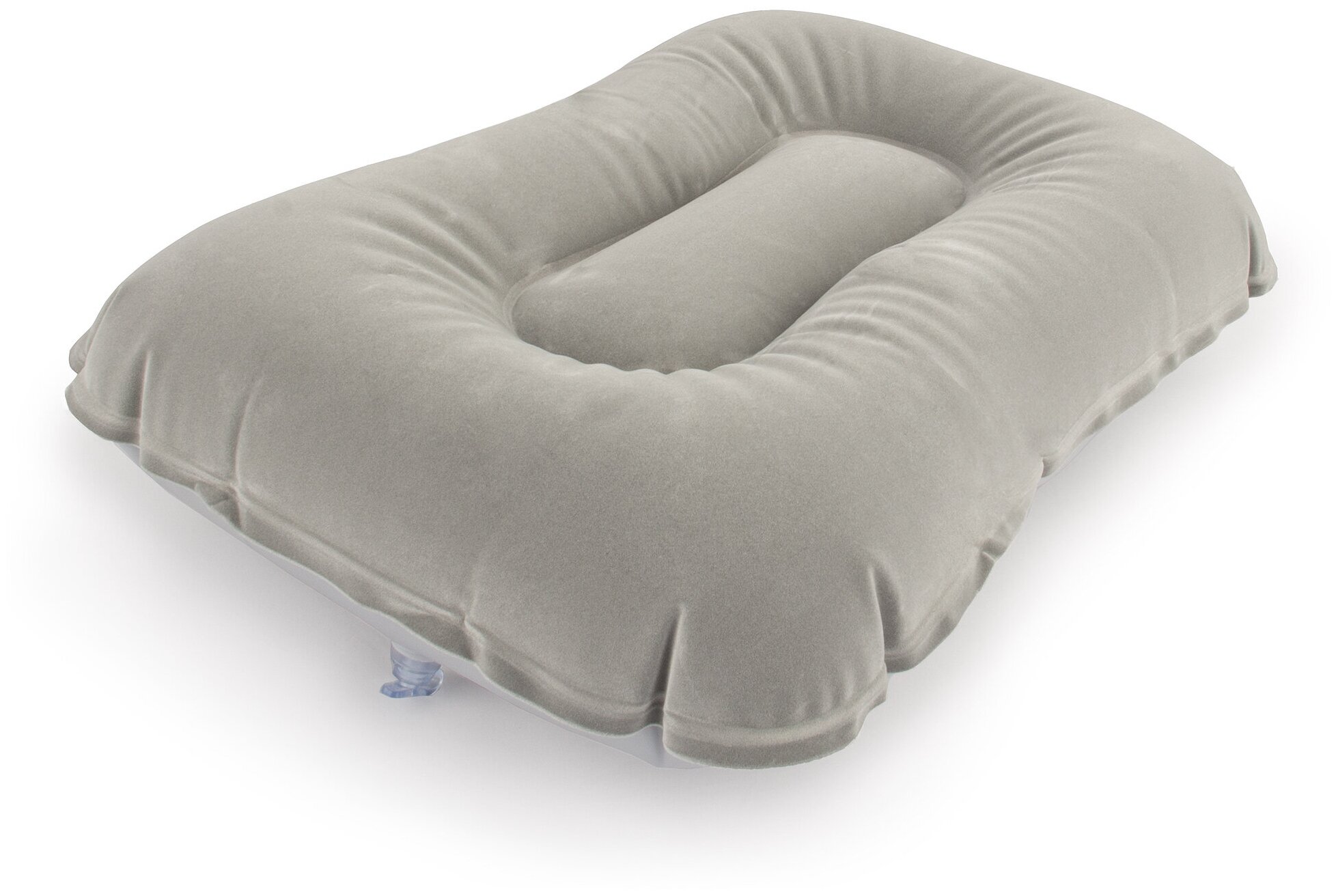 Надувная подушка Bestway Flocked Air Pillow 67121, 42х26 см, серый