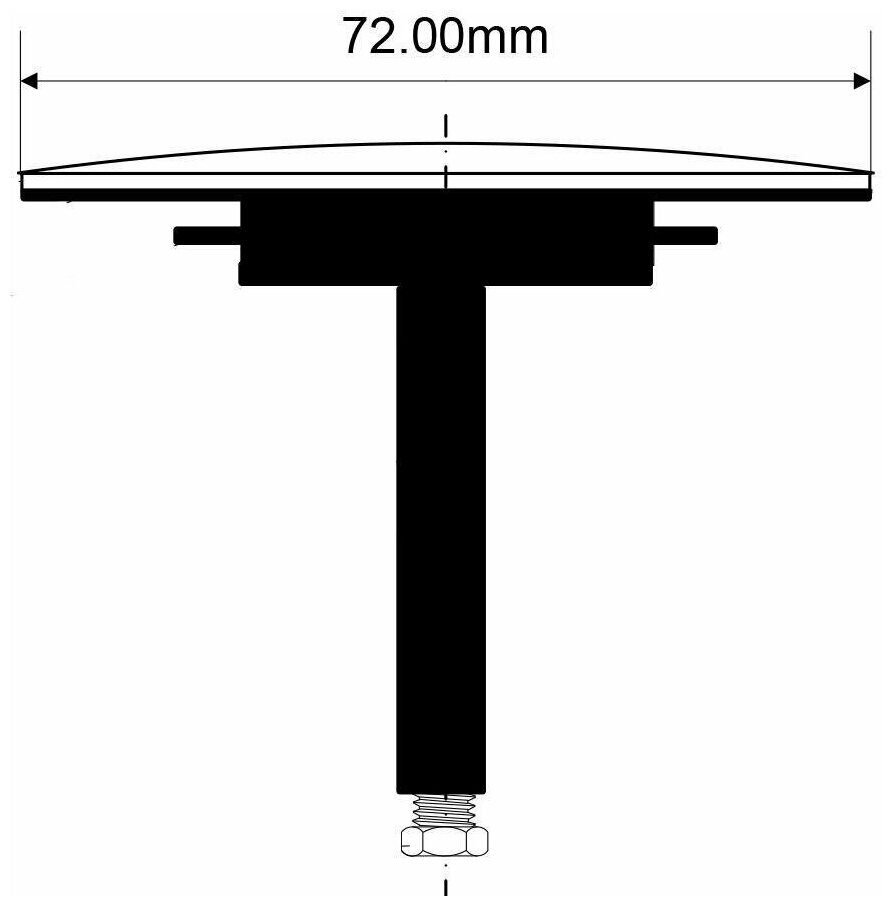 PB2-72CPM Пробка-грибок круглая (D70мм) - фотография № 2