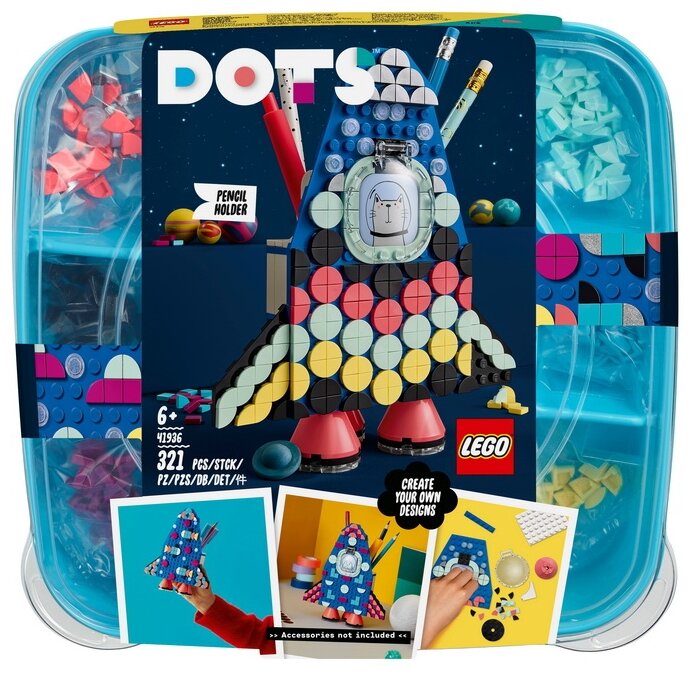 Конструктор LEGO DOTS 41936 Подставка для карандашей, 321 дет.