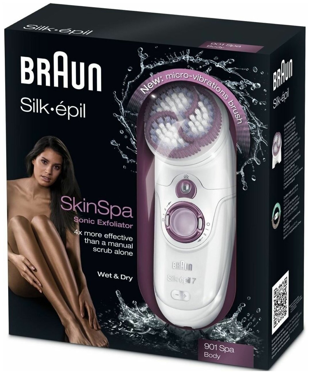 Щётка для пилинга Braun Silk-epil 7 SkinSpa 901 - фотография № 4