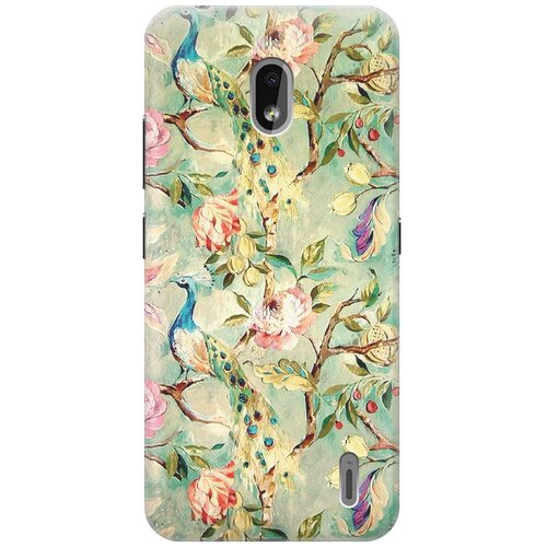 фото Gosso ультратонкий силиконовый чехол-накладка для nokia 2.2 с принтом "винтажный цветочный паттерн"