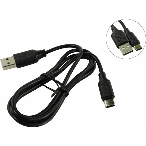 Кабель USB 2.0 A -> Type C HARPER BCH-721 Black 1 метр