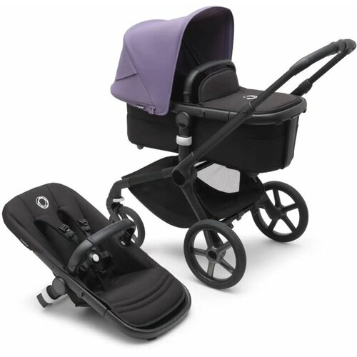 Коляска Bugaboo Fox 5 Black/ midnight black/Astro purple