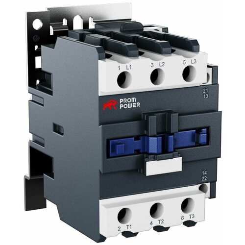 Контактор Prompower JLC1-D40-11-F5 (AC110), номинальный ток 40A, 3 полюса, доп контакты 1НО+1НЗ, напряжение катушки 110VAC