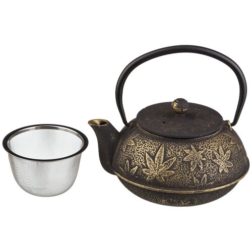 фото Заварочный чайник чугунный с эмалированным покрытием внутри 600 мл lefard (734-038)