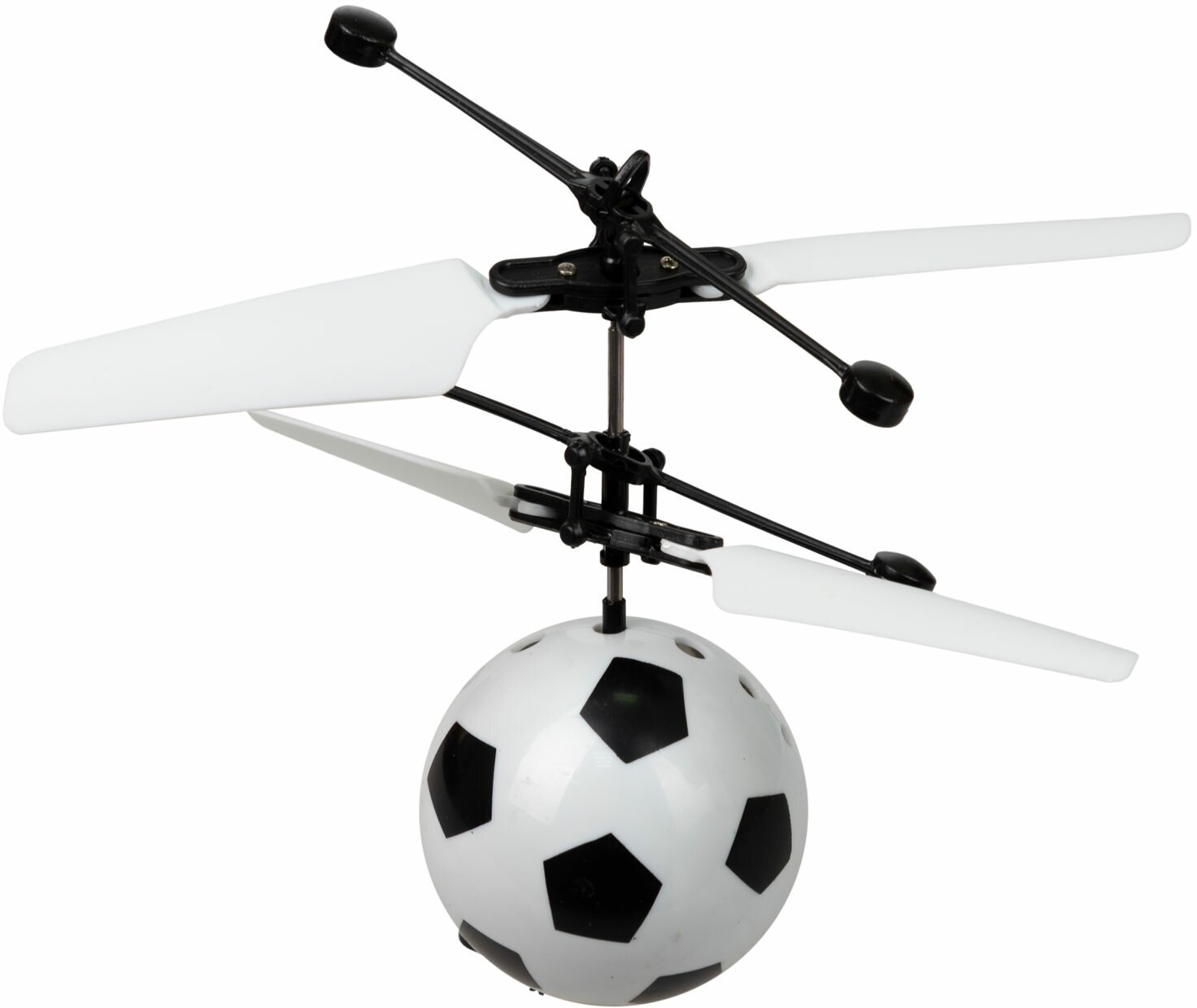 Летающий шар 1 TOY Gyro-Football, 20 см, белый/черный/синий