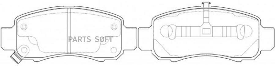 NIBK PN8804 PN8804-NIBK_колодки дисковые! передние\ Honda Insight 1.0/1.3 00>