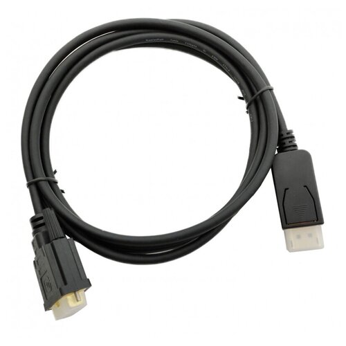 Кабель DisplayPort (m) DVI (m) 2 м, черный кабель 1 2v displayport m displayport m 2 м черный