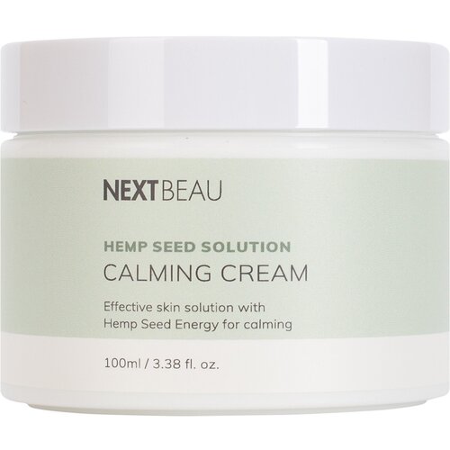 Успокаивающий крем с растительными маслами NextBeau Hemp Seed Solution Calming Cream успокаивающий крем гель для лица eunyul green seed therapy calming cream 270 г