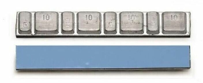 Грузик балансировочный для литого диска самоклеящиеся 60 гр. лента синяя узкая 1 шт. CLIPPER 51