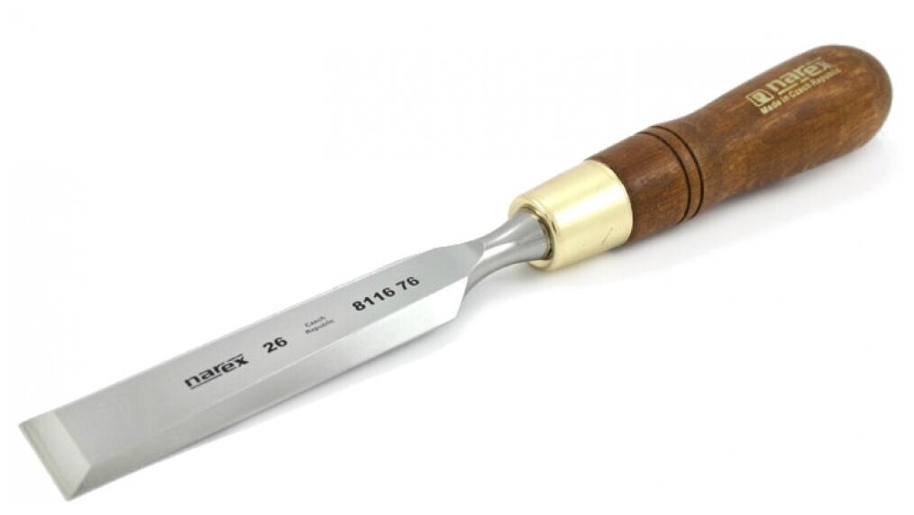 Плоская стамеска с ручкой Narex Wood Line Plus 26 мм 811676