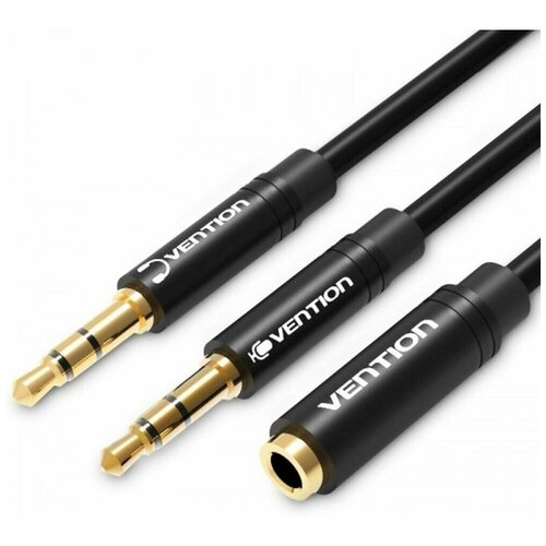 Аксессуар Vention 3.5 Jack 4-pin/F - 2x 3.5 Jack/M 100cm BBDBF vention 3 5 jack 4 pin f 2x 3 5 jack m 100cm bbdbf