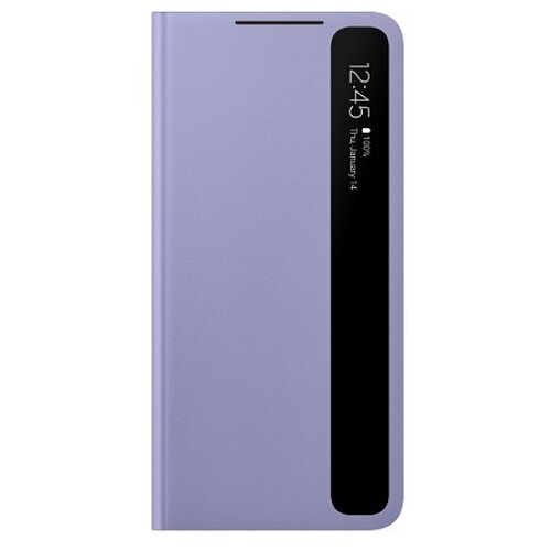 фото Чехол-книжка samsung ef-zg996cvegru smart clear view cover для galaxy s21+ фиолетовый