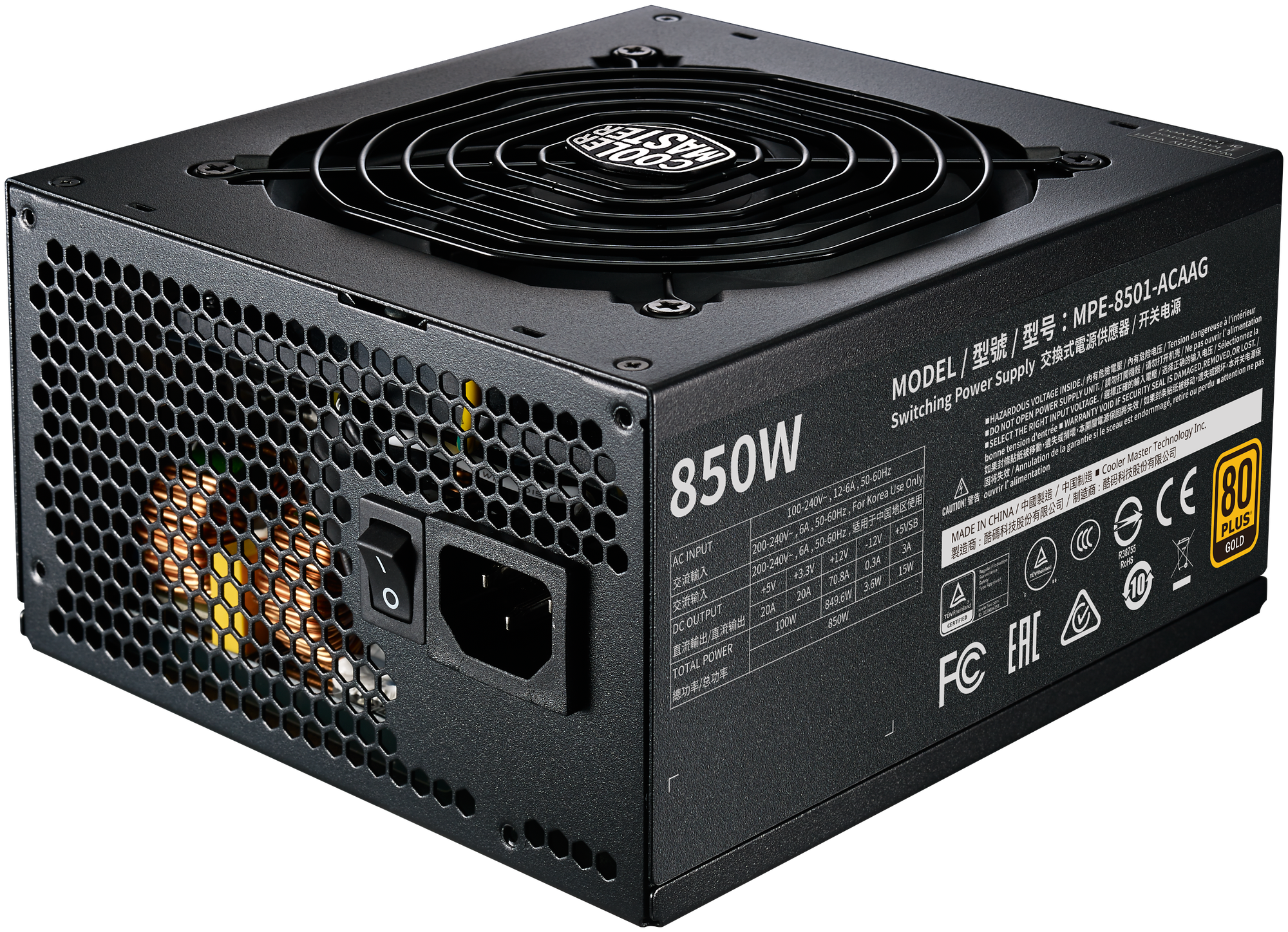 Блок питания COOLER MASTER MWE Gold V2 FM 850W MPE-8501-AFAAG-EU