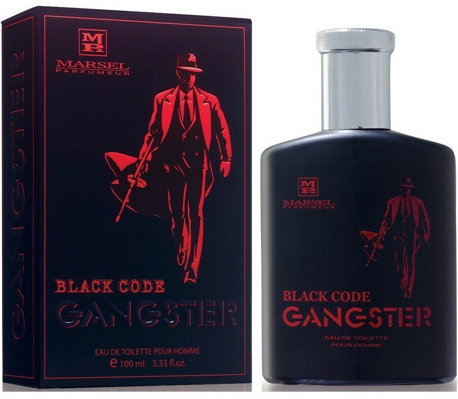 Туалетная вода мужская Marsel Gangster Black Code, 100мл