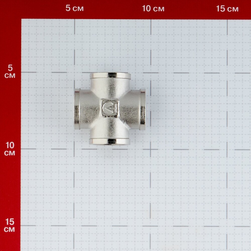 Крестовина никелированная 1/2" Valtec - фото №5