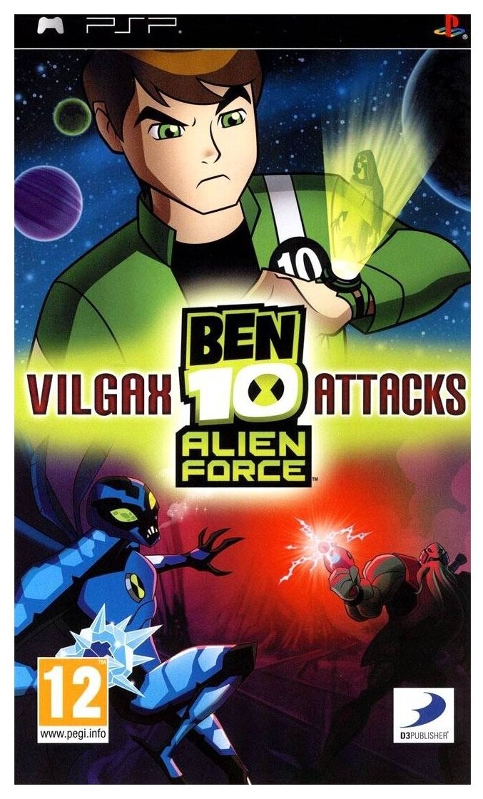 Ben 10: Alien Force Vilgax Attacks (PSP) английский язык