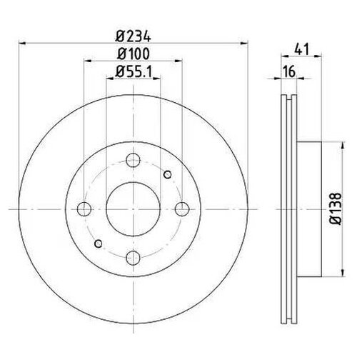 фото Тормозной диск nisshinbo nd1020k