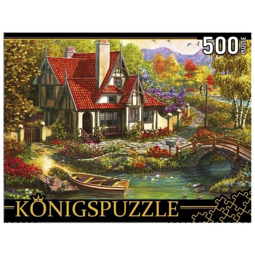 Пазл Konigspuzzle Красивый домик у пруда (ХК500-6314), 500 дет., Пазлы  - купить со скидкой