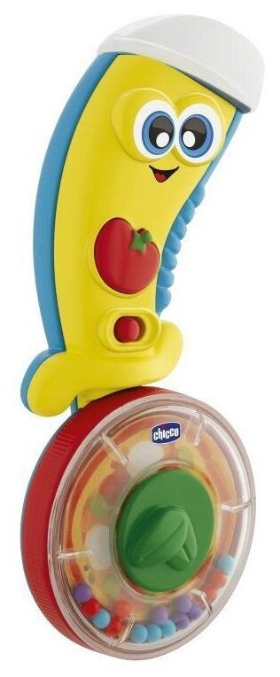 Развивающая игрушка Chicco Нож для пиццы, желтый/синий/красный