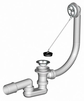 Сифон AlcaPlast , для ванны - фото №9