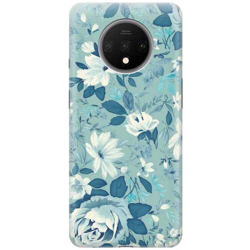 RE: PAЧехол - накладка ArtColor для OnePlus 7T с принтом Цветы на голубом re paчехол накладка artcolor для honor 10 с принтом цветы на голубом