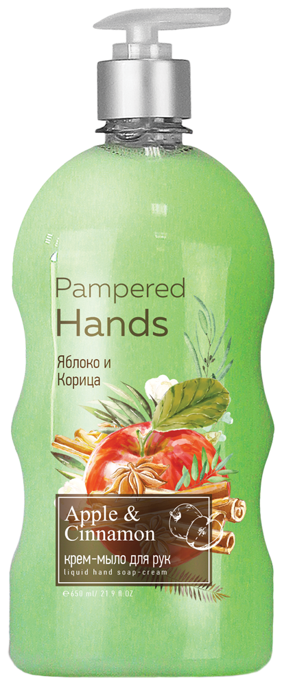 Romax Крем-мыло Pampered hands Яблоко и Корица