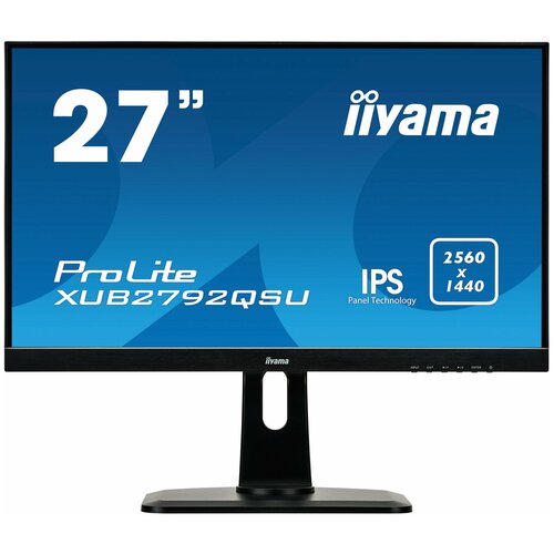 фото Монитор 27" iiyama prolite xub2792qsu-w1 ips 2560x1440 5ms dvi-d, hdmi, displayport