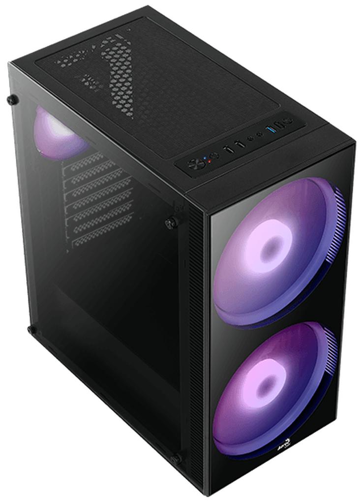 Корпус ATX AEROCOOL , Midi-Tower, без БП, черный - фото №4